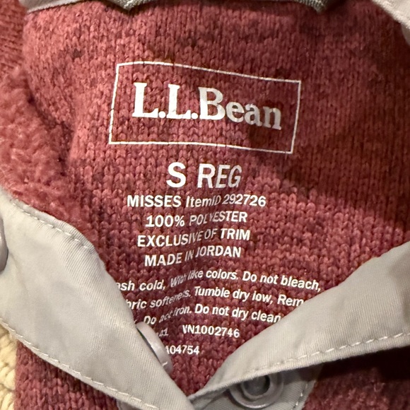 LL Bean Fleece Snap Pullover - Picture 6 of 6